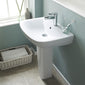 Brava Close Coupled Toilet & 545mm Full Pedestal Basin - welovecouk
