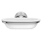 Nuie Traditional Ceramic Soap Dish with Chrome Ring Holder