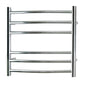 Reina Eos Curved Polished Steel Heated Towel Rail - welovecouk