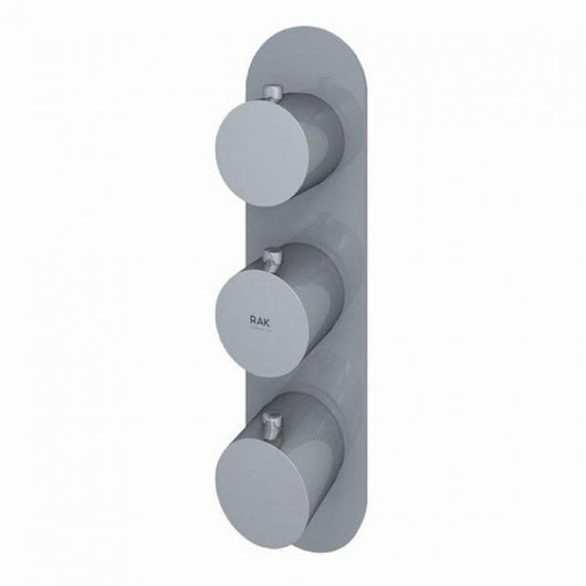  RAK Feeling Thermostatic Round Dual Outlet Concealed Shower Valve - welovecouk