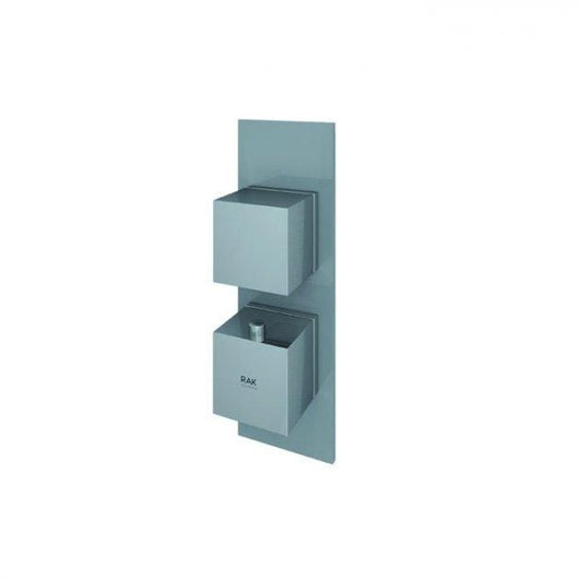  RAK Feeling Thermostatic Square Single Outlet Concealed Shower Valve - welovecouk