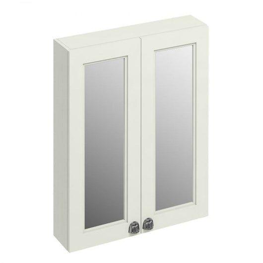  Burlington 600 x 750mm Wall Mounted 2-Door Mirrored Cabinet - Sand