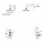 Burlington Severn Concealed Thermostatic Shower Kit with Airburst Shower Head