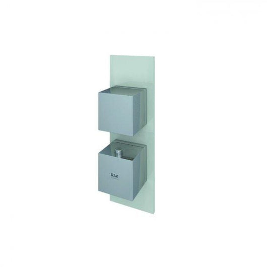 RAK Feeling Thermostatic Square Single Outlet Concealed Shower Valve - welovecouk