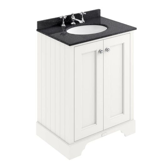  Bayswater 600mm 2-Door Basin Vanity Unit - Pointing White - welovecouk