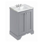 Bayswater 600 Vanity Unit with Ceramic Basin - Plummett Grey