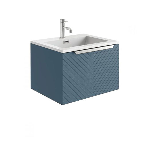  Linear 600 Wall Mounted Vanity Unit - Blue - welovecouk