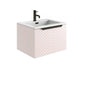 Linear 600 Wall Mounted Vanity Unit - Pink