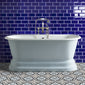 Metro Victorian Blue Gloss Rectangle Ceramic Tiles