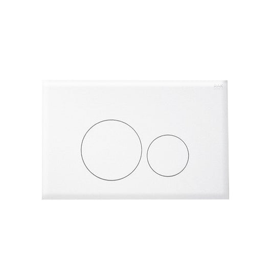  RAK Ecofix White Round Dual Flush Plate