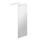 ShowerWorX Freestanding 1000mm Wet Room Screen with Double Arm Supports - 8mm Glass