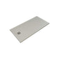RAK Feeling Rectangular 1600 x 800mm Stone Shower Tray - Solid Grey