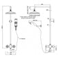 Burlington Eden Exposed Thermostatic Shower Kit with Airburst Shower Head & Shower Handset
