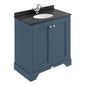 Bayswater 800mm 2-Door Floor Standing Basin Cabinet - Stiffkey Blue