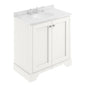 Bayswater 800mm 2-Door Floor Standing Basin Cabinet - Pointing White