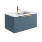 Linear 800 Wall Mounted Vanity Unit - Blue
