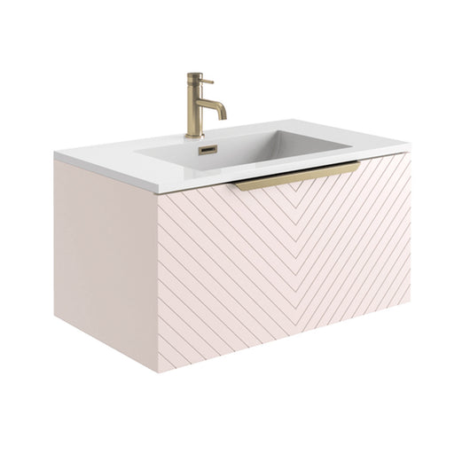  Linear 800 Wall Mounted Vanity Unit - Pink