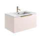 Linear 800 Wall Mounted Vanity Unit - Pink