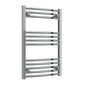 Reina Capo Vertical Curved Towel Rail - 800 x 500mm Chrome