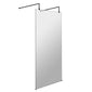 ShowerWorX Freestanding Wet Room Screen with Support Bars & Feet - (Multiple Sizes Available) - welovecouk