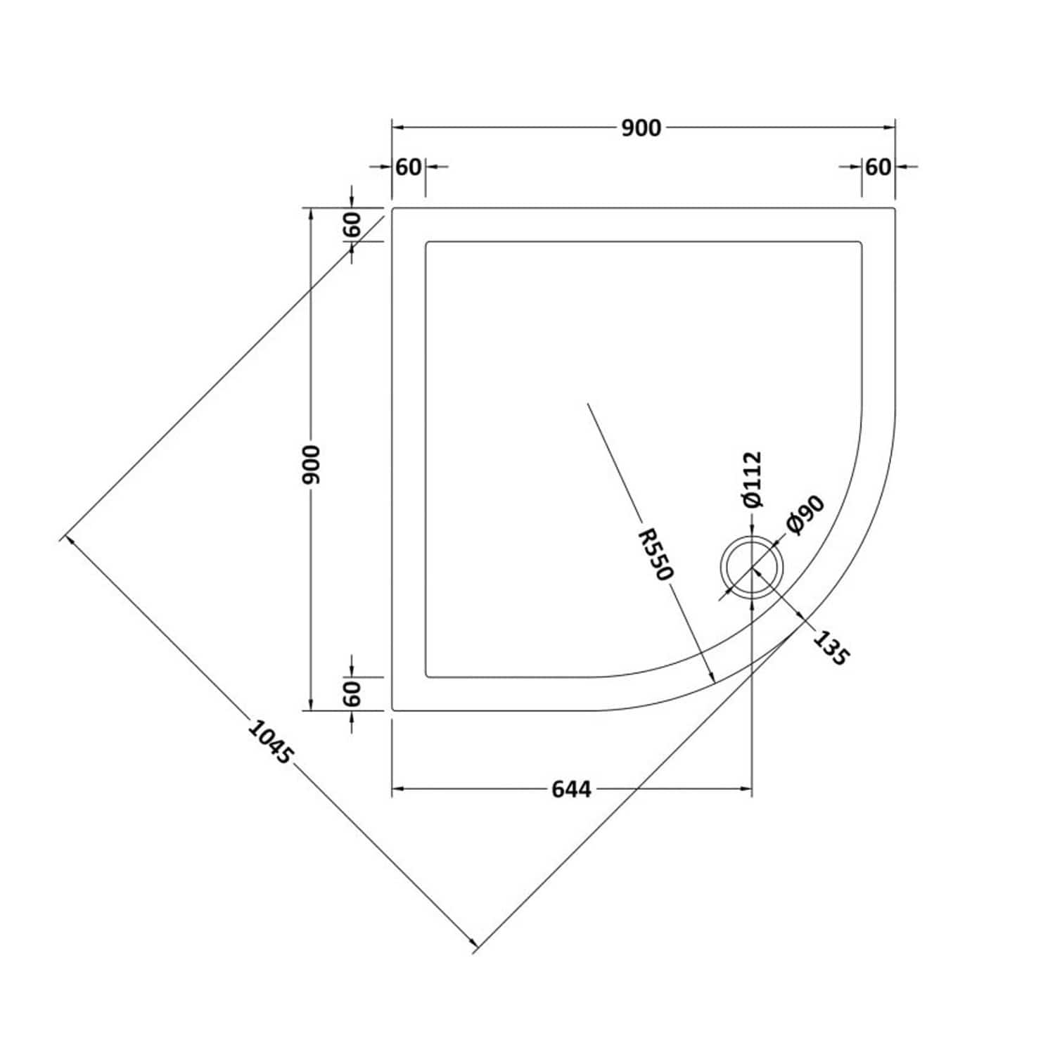 900 X 900 Quadrant Stone Shower Tray Welovecouk 900-x-900-quadrant-stone-shower-tray-welovecouk