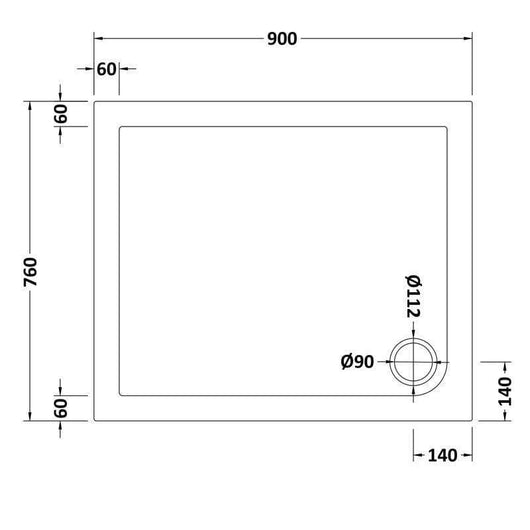 Rectangular Slate Grey Stone Shower Trays - welovecouk