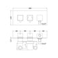 Nuie Volt Concealed Shower Valve With Diverter Dual Handle Chrome - welovecouk
