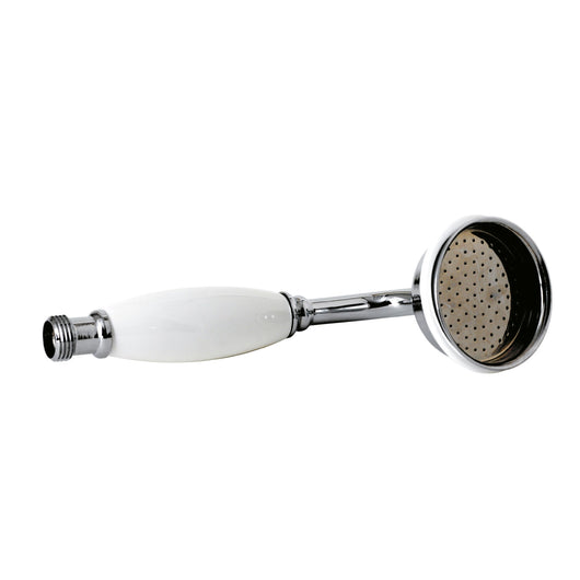  Nuie Minimalist White Topaz Large Traditional Handset Chrome - welovecouk