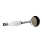 Nuie Minimalist White Topaz Large Traditional Handset Chrome - welovecouk
