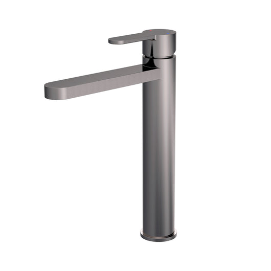  Nuie Arvan High-Rise Mono Basin Mixer (No Waste) - Brushed Gun Metal