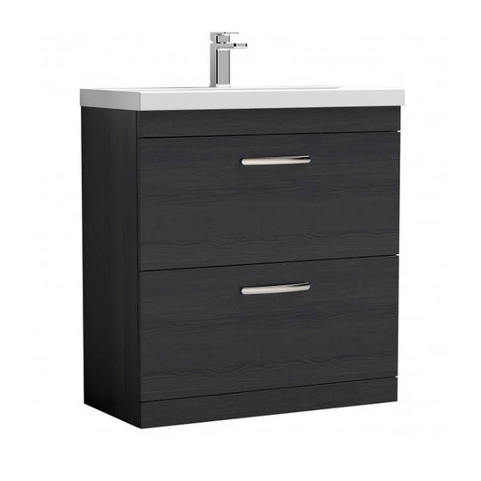  Nuie Athena 800mm Floor Standing Vanity With Basin 1 - Charcoal Black