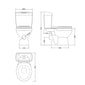 Alpha Close Coupled Toilet with Wall Hung Cloakroom Unit
