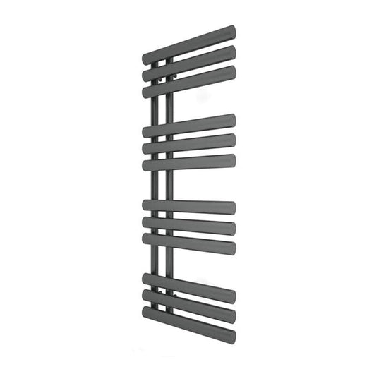  Reina Chisa Vertical Steel Heated Towel Rail 1130 x 500 - Anthracite - welovecouk