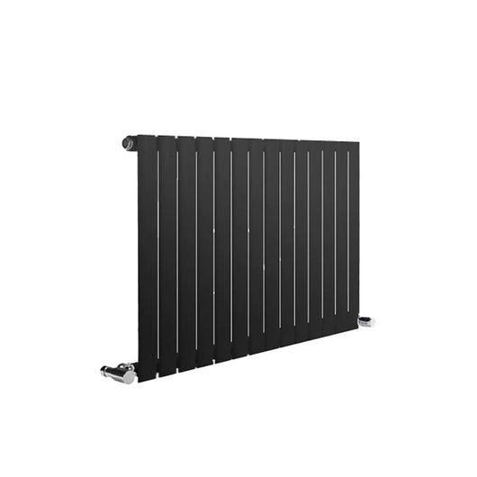  Reina Neva Horizontal Single Radiator 550 x 590 - Anthracite - welovecouk