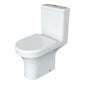 Elettra Rimless Close Coupled Toilet & Soft Close Seat - Space Saver