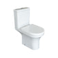 Elettra Rimless Close Coupled Toilet & Soft Close Seat - Space Saver