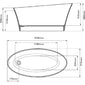 BC Designs Delicata 1500 Slipper Freestanding Bath - welovecouk