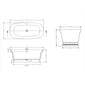 BC Designs Bampton 1500 Freestanding Bath - welovecouk