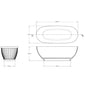 BC Designs Casini 1680 Freestanding Bath - welovecouk
