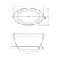 BC Designs Esseta 1510 Gloss White Cian Freestanding Bath