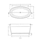 BC Designs Sorpressa 1510 Gloss White Cian Freestanding Bath