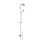Burlington Avon Exposed Extended Thermostatic Shower Kit with Airburst Shower Head Ceramic Handle Handset