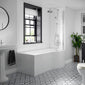 1700 P-Shaped Bath with Bath Screen and Front Panel