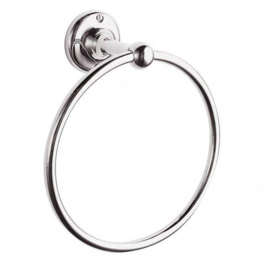  Bayswater Traditional Chrome Round Towel Ring