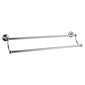 Bayswater Traditional Chrome Double Towel Bar Rail