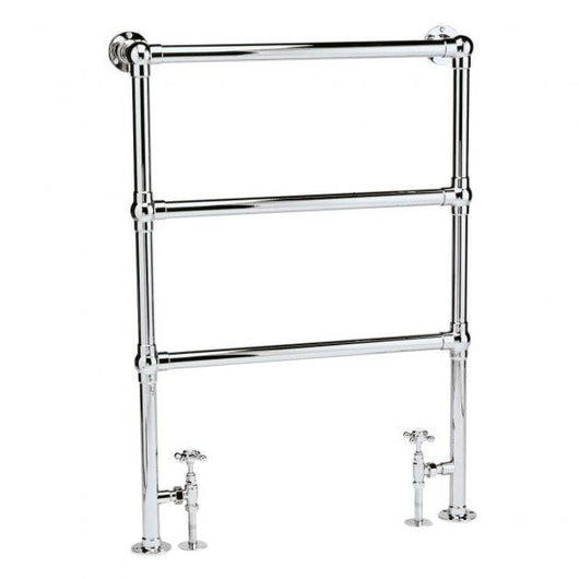  Bayswater Traditional Chrome Juliet Floor Mounted Towel Rail 966mm x 676mm