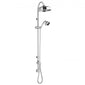 Bayswater Traditional Chrome Concealed Rigid Riser Shower Kit with Fixed Head and Handset
