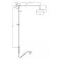 Bayswater Traditional Chrome Luxury Rigid Riser Shower Kit with Large Fixed Head and Handset
