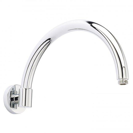 Bayswater Traditional Chrome Curved Wall Mounted Shower Arm