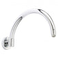 Bayswater Traditional Chrome Curved Wall Mounted Shower Arm
